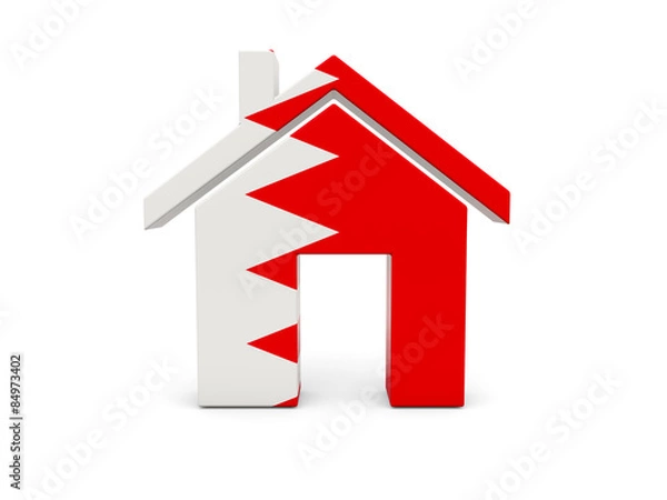 Fototapeta Home with flag of bahrain