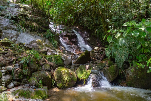 Obraz Snapshot of a small waterfall