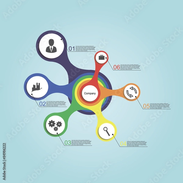 Fototapeta инфографика