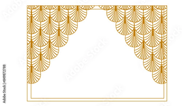 Obraz Art Deco, Old Hollywood Backdrop