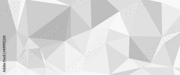 Fototapeta grayscale low poly vector design for general purpose such as background, backdrop, card, template