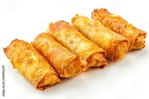 Fototapeta Fried rolls enchilada dessert pastry