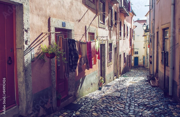 Obraz old street in Lisbon