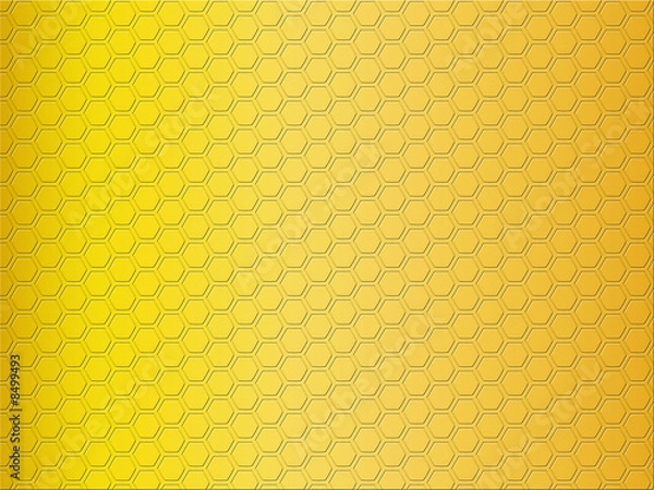 Obraz Gold Gradient Honeycomb Background