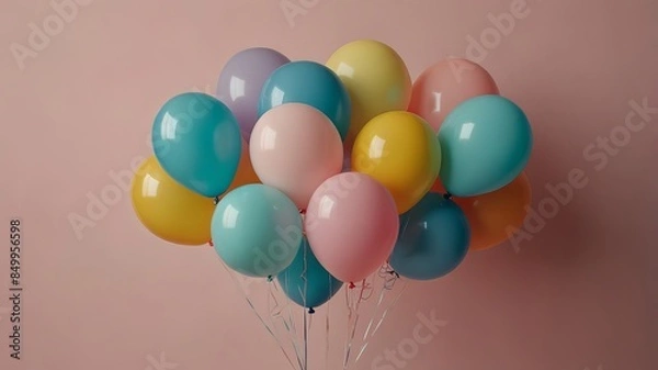 Obraz colorful balloons background