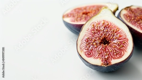 Fototapeta fig fruit on white background with empty space