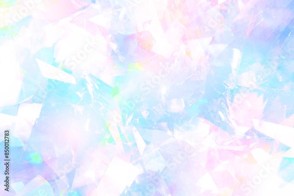 Obraz Iridescent Crystal Gradient Background（クリスタルのような虹色のグラデーションのきれいな背景）