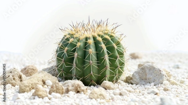 Fototapeta Cactus on white background