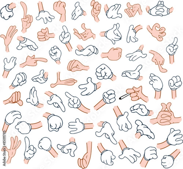 Obraz Cartoon Hands Pack 1