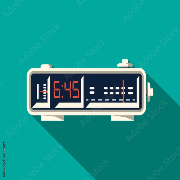 Fototapeta Vector Alarm Radio Clock