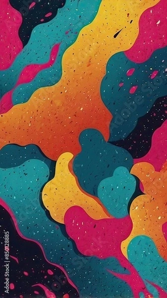 Obraz Abstract background in 80's style