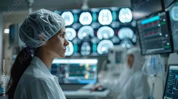 Obraz AIPowered Brain Examination Technology Generative AI