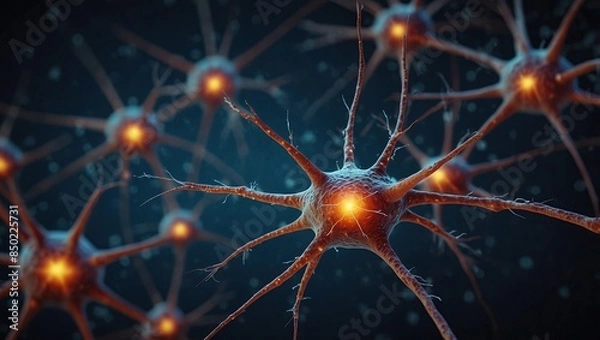 Fototapeta Neurons cells concept