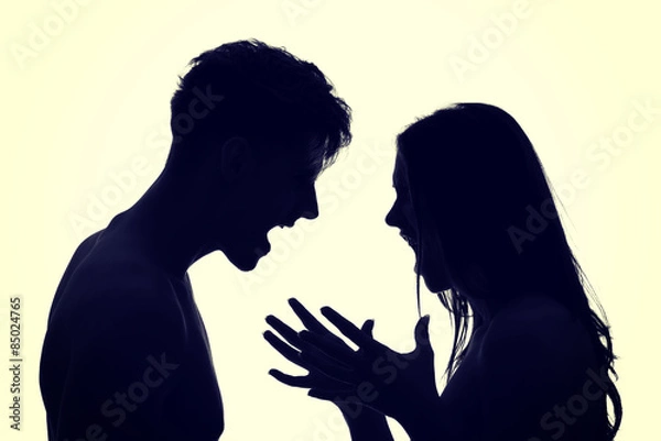 Fototapeta Para się kłóci.