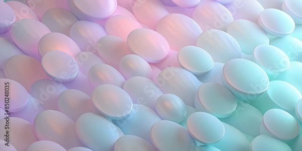 Fototapeta Clean Modern Pastel Orb Shapes Gradient Headers, Design Elements for Website header backgrounds