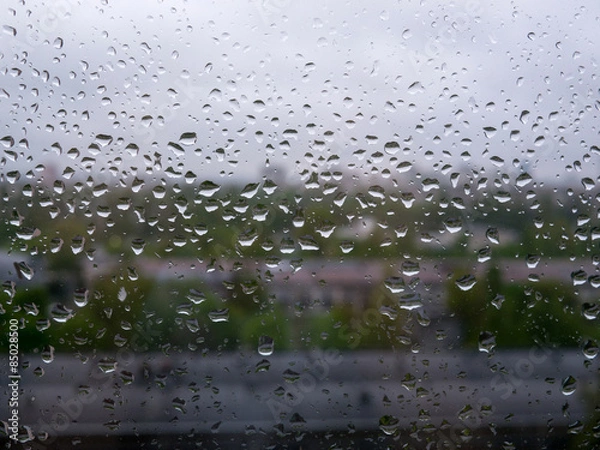 Obraz raindrops on window