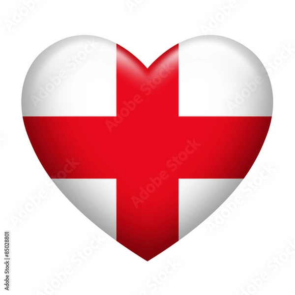 Obraz England Insignia Heart Shape