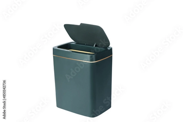 Obraz Garbage bins for colored household items
