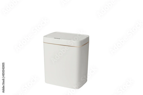 Obraz Garbage bins for colored household items
