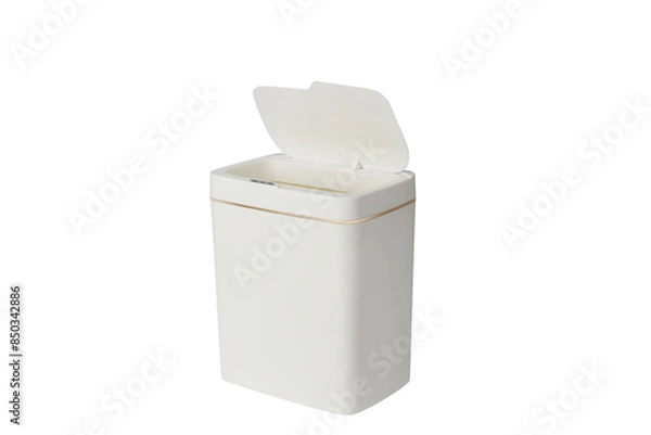 Obraz Garbage bins for colored household items
