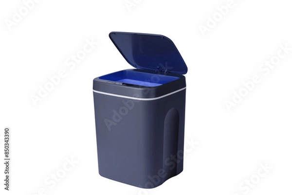 Obraz Garbage bins for colored household items
