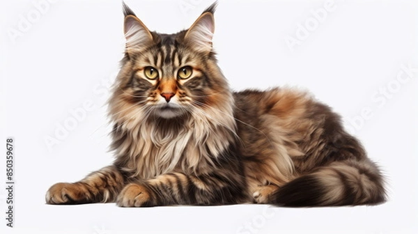 Obraz cat isolated on white