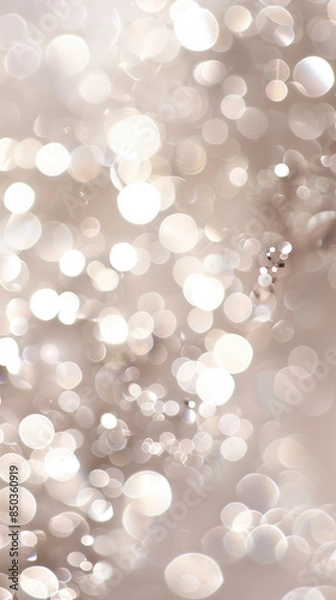 Fototapeta A close up of a white snowflake on a window with a blurred background