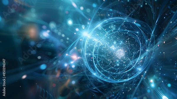 Fototapeta Connectivity technology and connection networks play a role in human daily life and make life more convenient.