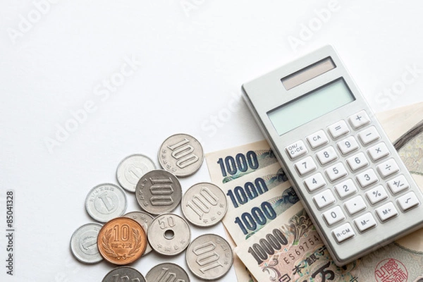 Fototapeta Pieniądze i kalkulator