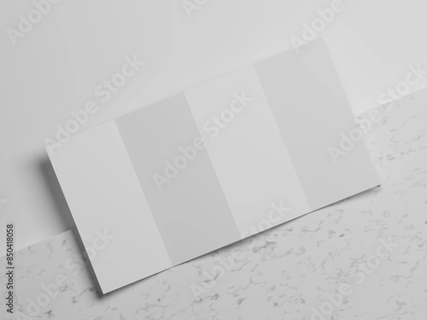 Obraz Four fold brochure 3d illustration 
