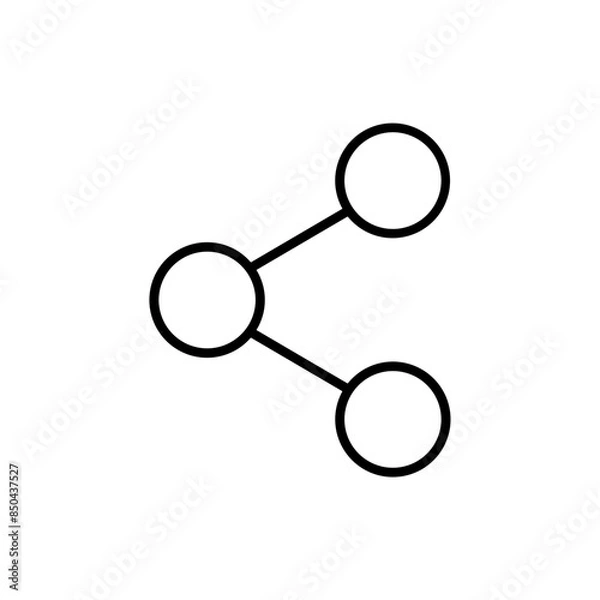 Obraz share line icon
