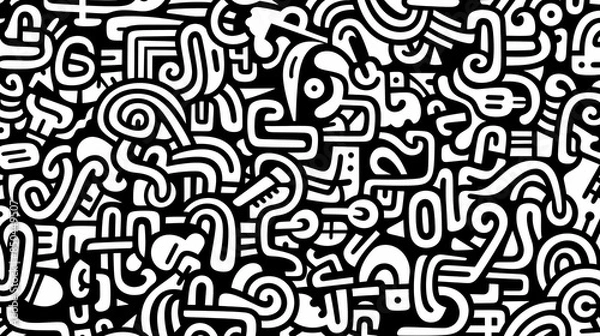 Obraz Abstract graffiti art pattern