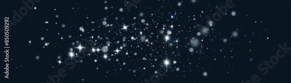 Obraz Vector sparkles on transparent background