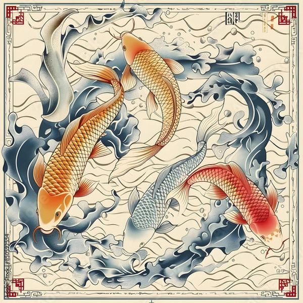 Fototapeta cartoon illustrator card or background