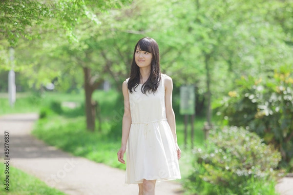 Fototapeta 女子大生のポートレート