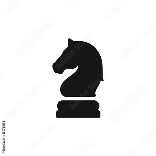 Fototapeta Knight chess icon vector. EPS 10 editable vector