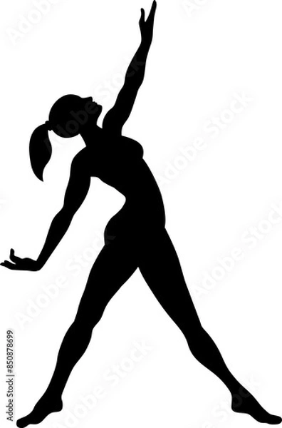 Obraz vector yoga silhouette 1
