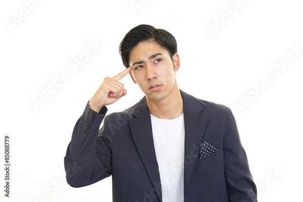 Fototapeta 困惑する男性