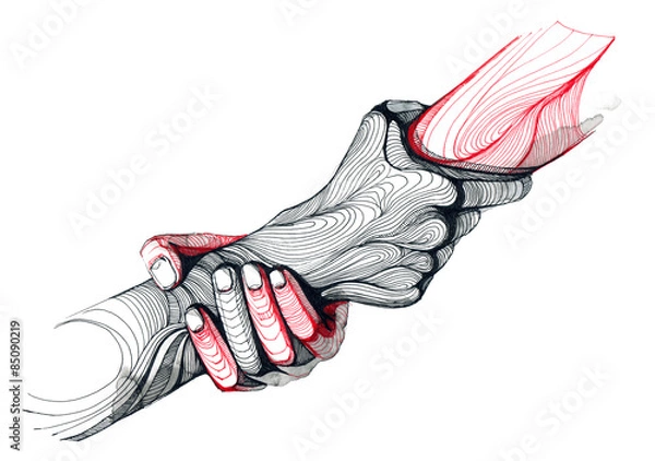 Fototapeta pomocna dłoń