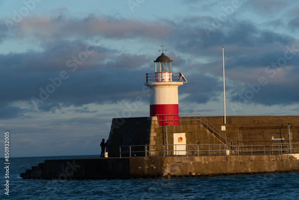 Fototapeta lighthouse at sunset