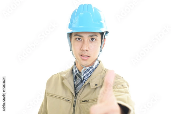 Fototapeta 笑顔の作業員