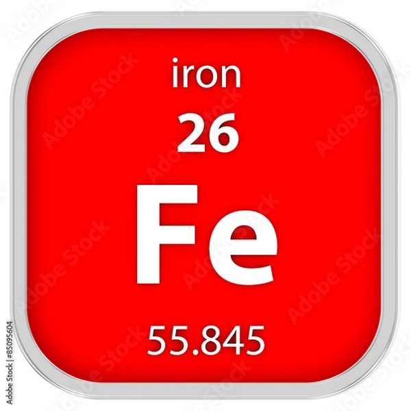 Fototapeta Iron material sign