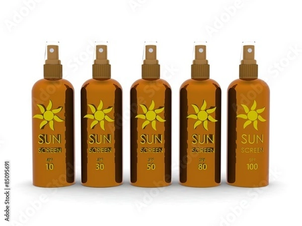 Obraz sunscreen spray