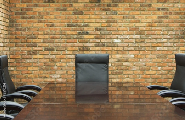 Obraz sala konferencyjna z murem