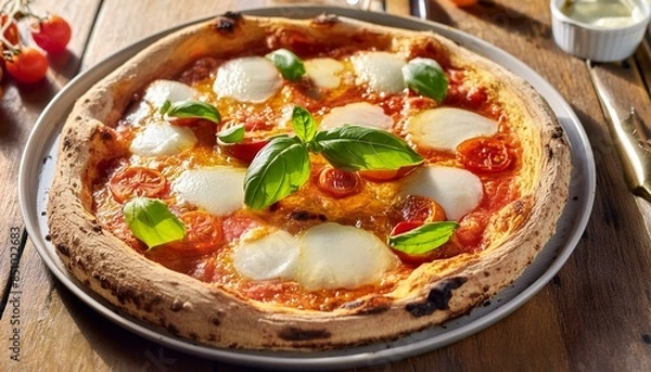 Fototapeta 레스토랑 와인 피자