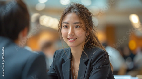 Fototapeta 説明をする女性