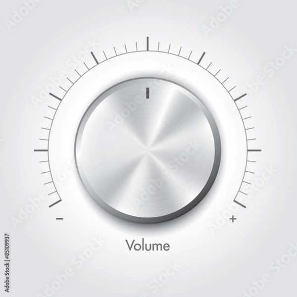 Fototapeta Technology music button, Vector