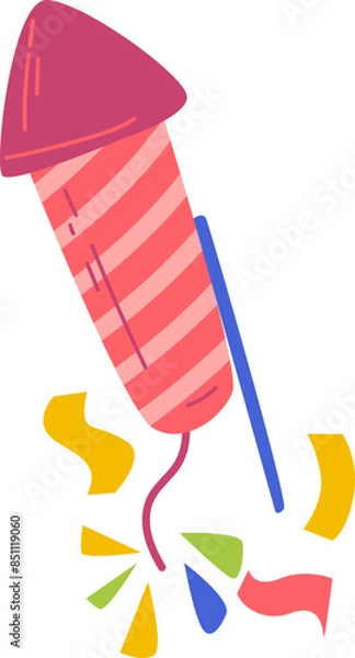 Fototapeta Confetti vector illustration perfect for background or decorative elements