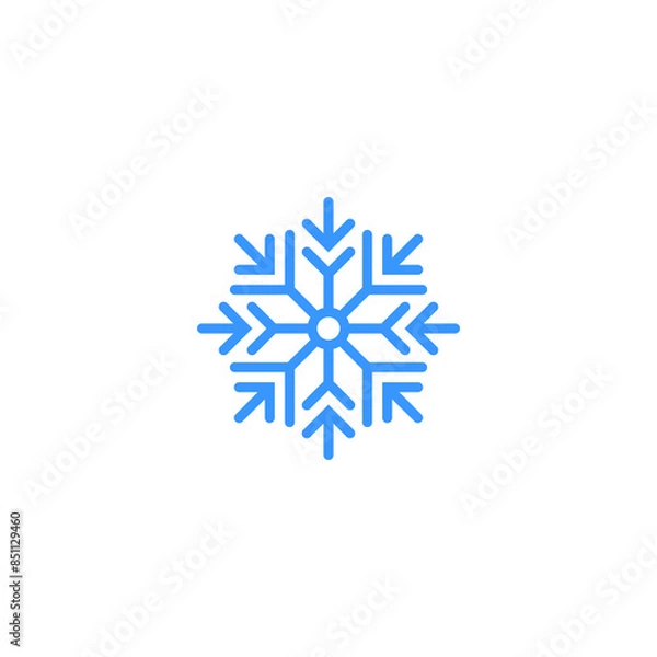 Obraz snowflake logo design