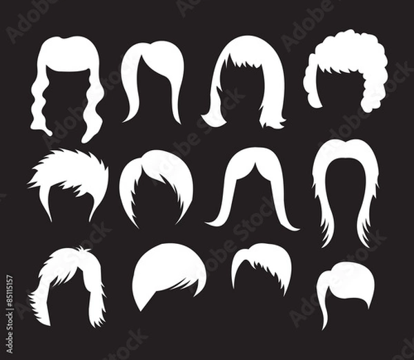 Fototapeta Big hairstyle collection